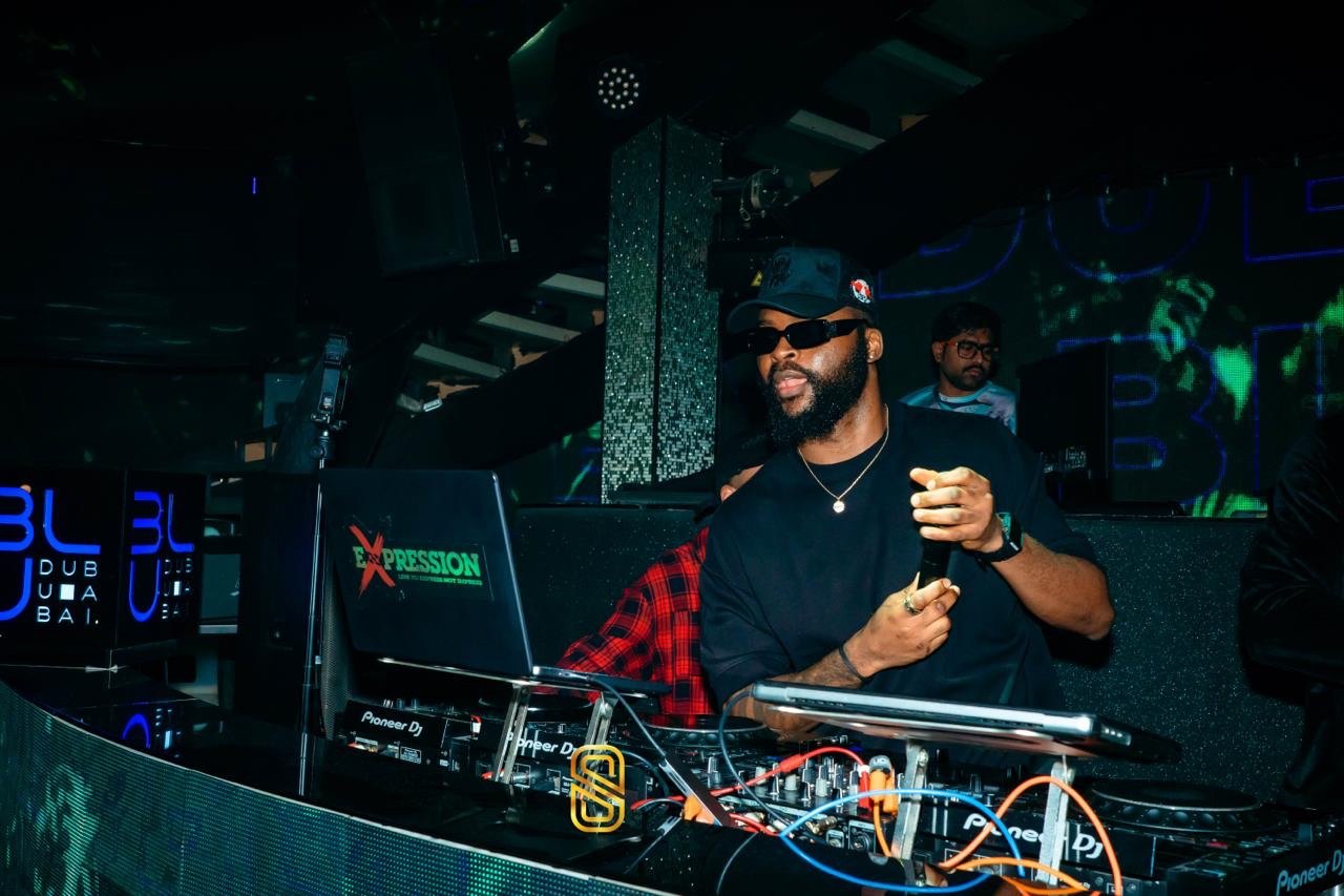 DJ Expression performing live at BLU Dubai
